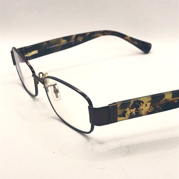 COACH HC 9075 eyeglass frames with case 92253 satin brown dark vintage tort - Picture 2 of 16
